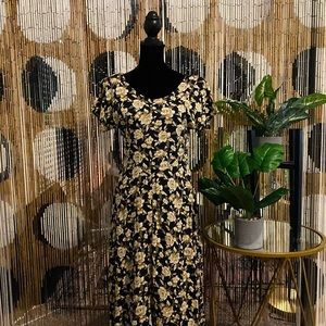 ALL THAT JAZZ VINTAGE 90’s FLORAL MAXI DRESS